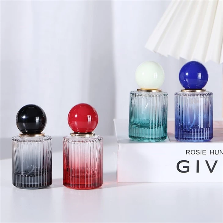 Colorful Refillable Perfume Glass Bottle